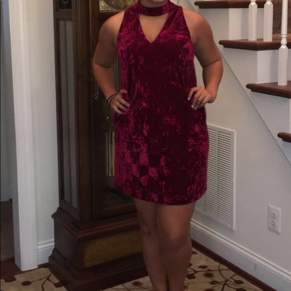 Red Velvet Homecoming Dress